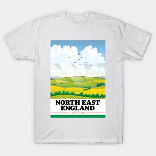 North East England Travel poster T-Shirt